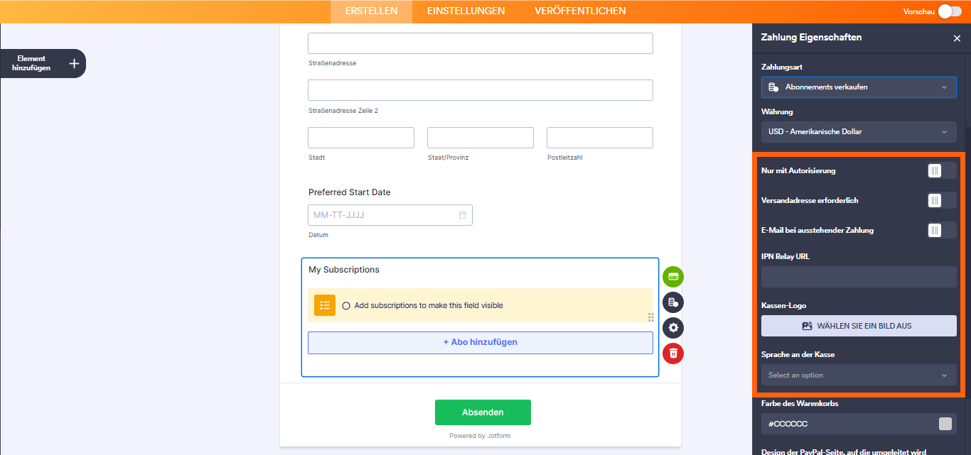 Wie Sie eine Option für wiederkehrende Zahlungen einrichten Image-6