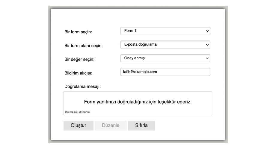 Form Yanıtından Önce veya Sonra E-posta Adresini Doğrulama Image-3