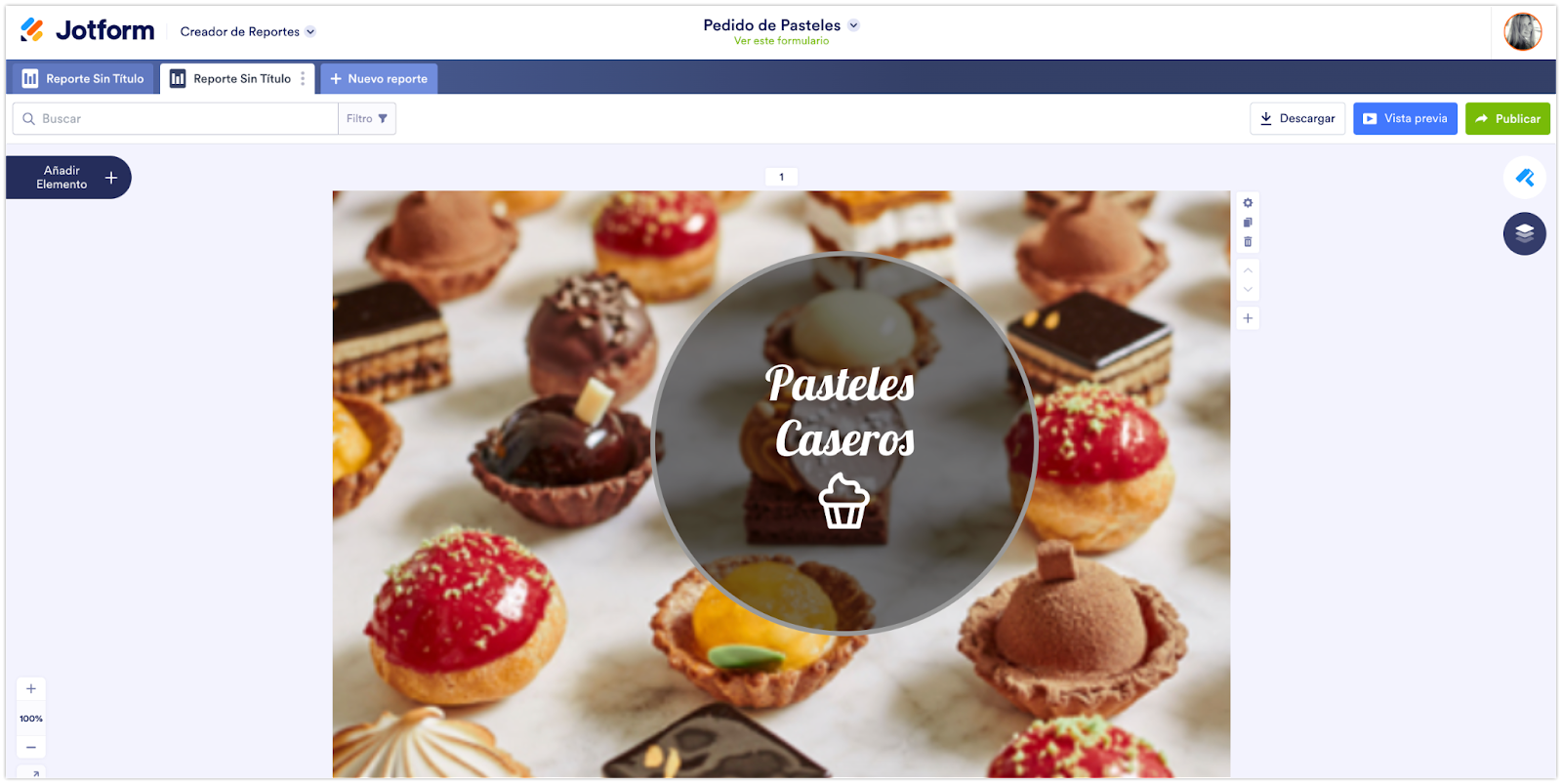 Añada a su reporte el logotipo de su empresa para darle un aspecto más personalizado Imagen-2