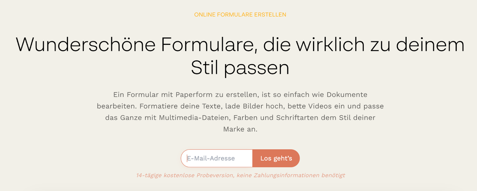 paperform deutch landing page