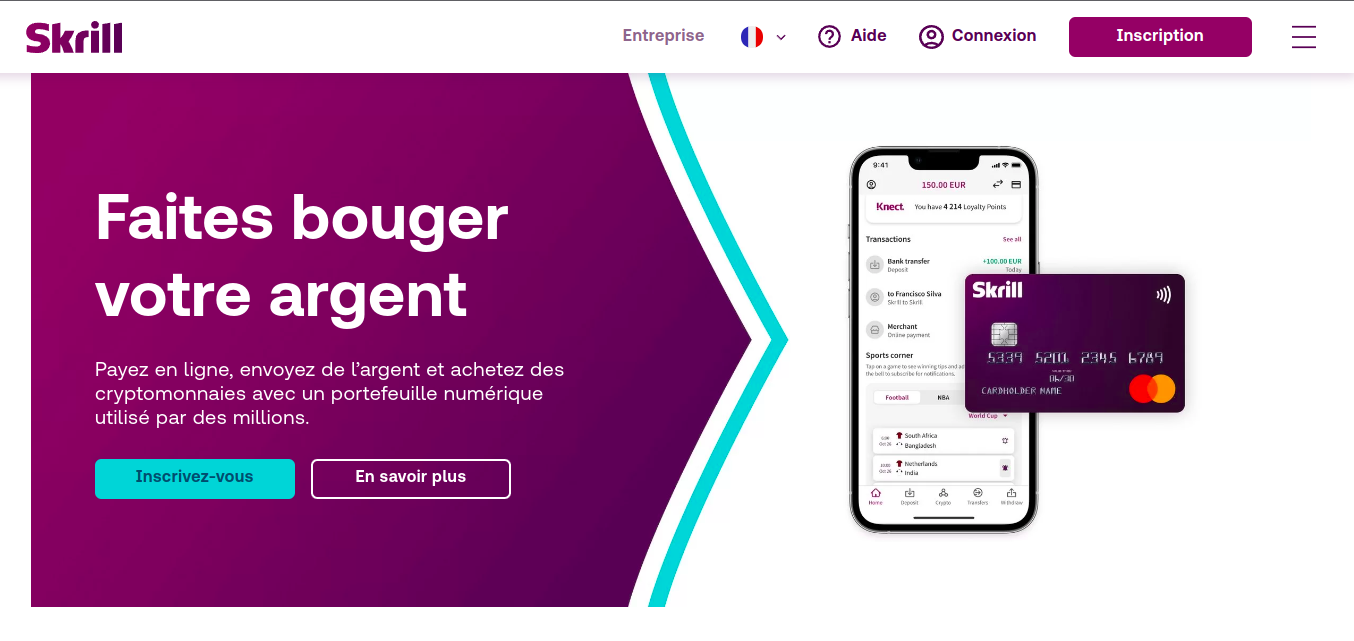 skrill french landing page