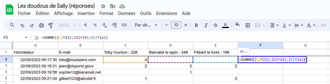 Comment ajouter des champs de calcul dans Google Forms Image-1