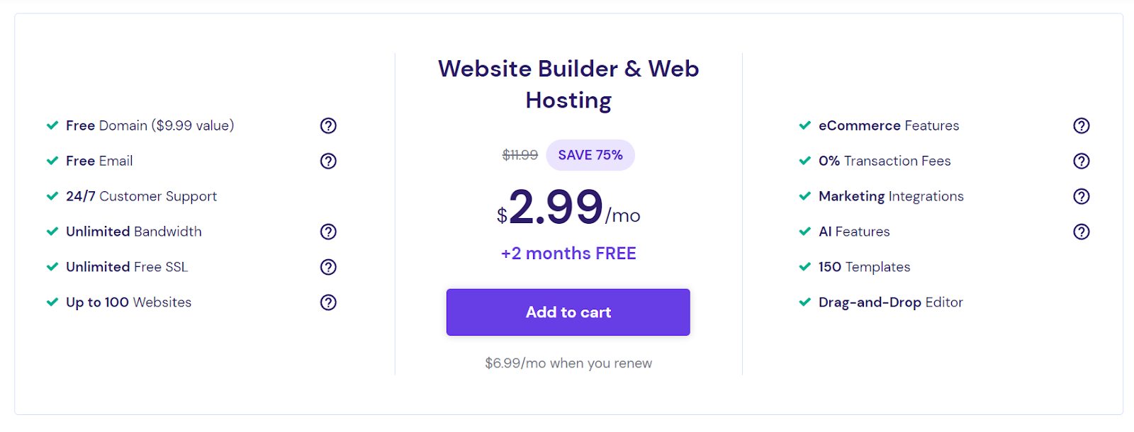 hostinger pricing plan