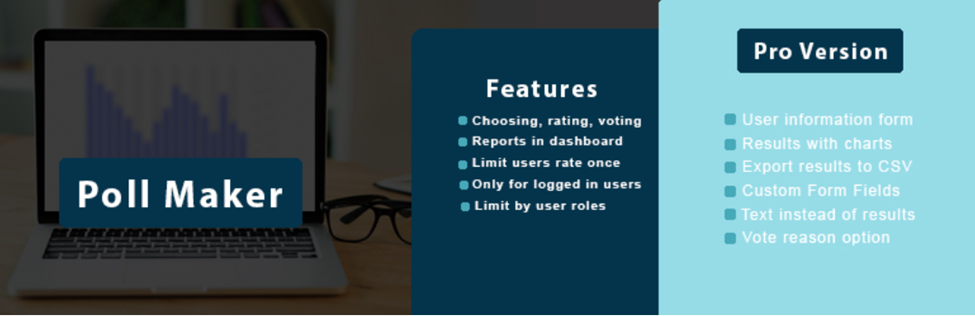 landing page of poll maker