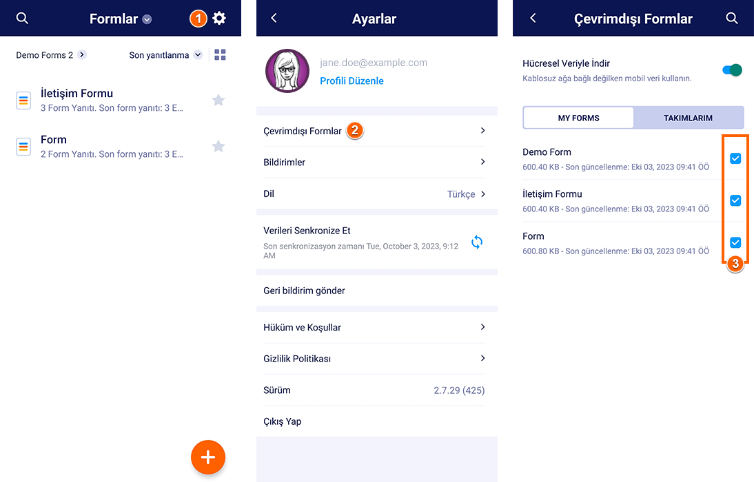 Jotform Mobil Formları İnternet Erişimim Olmadan Nasıl Kullanabilirim? Image-1