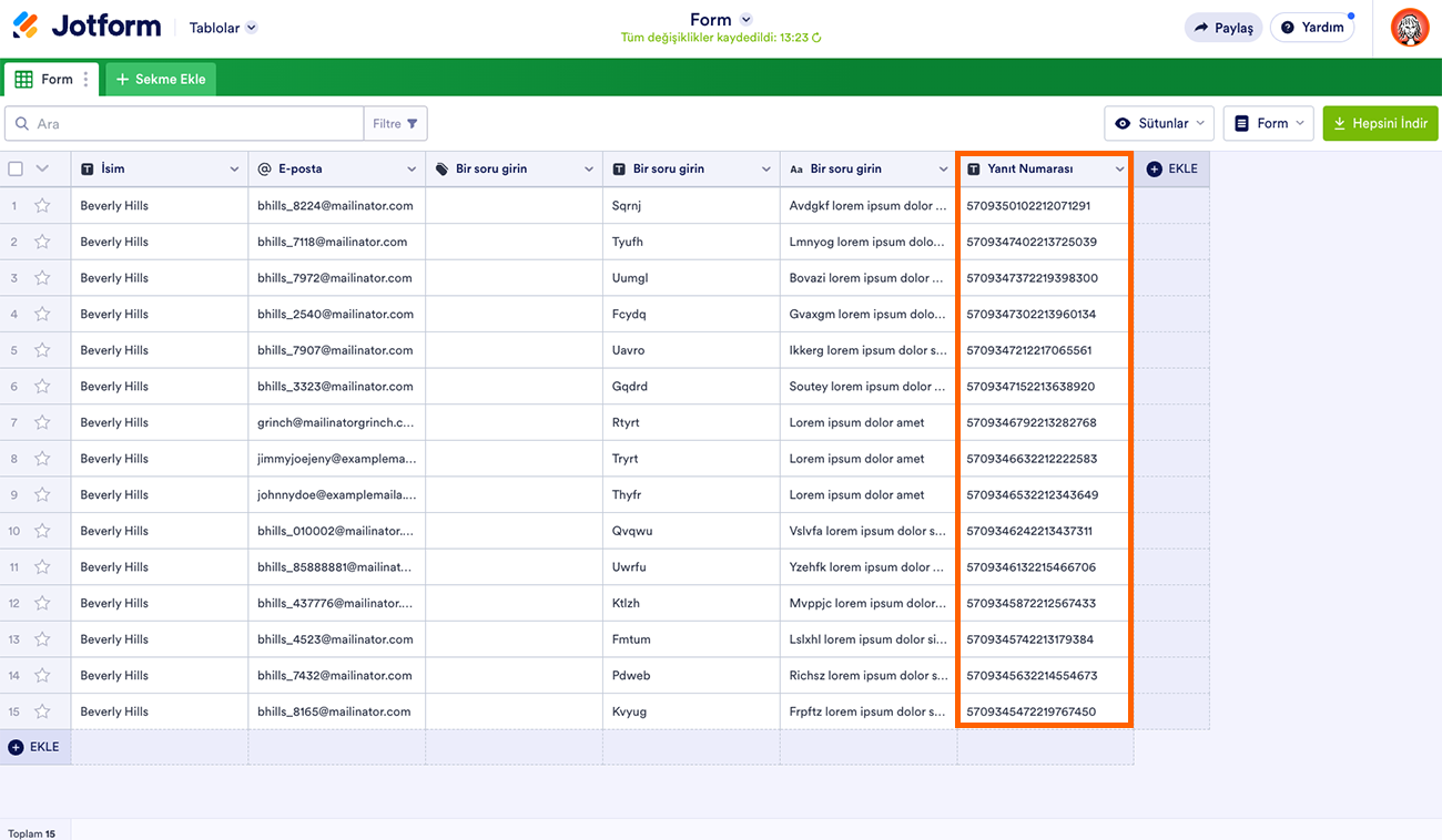 Form Yanıtı Numarası Nerede Bulunur? Image-3