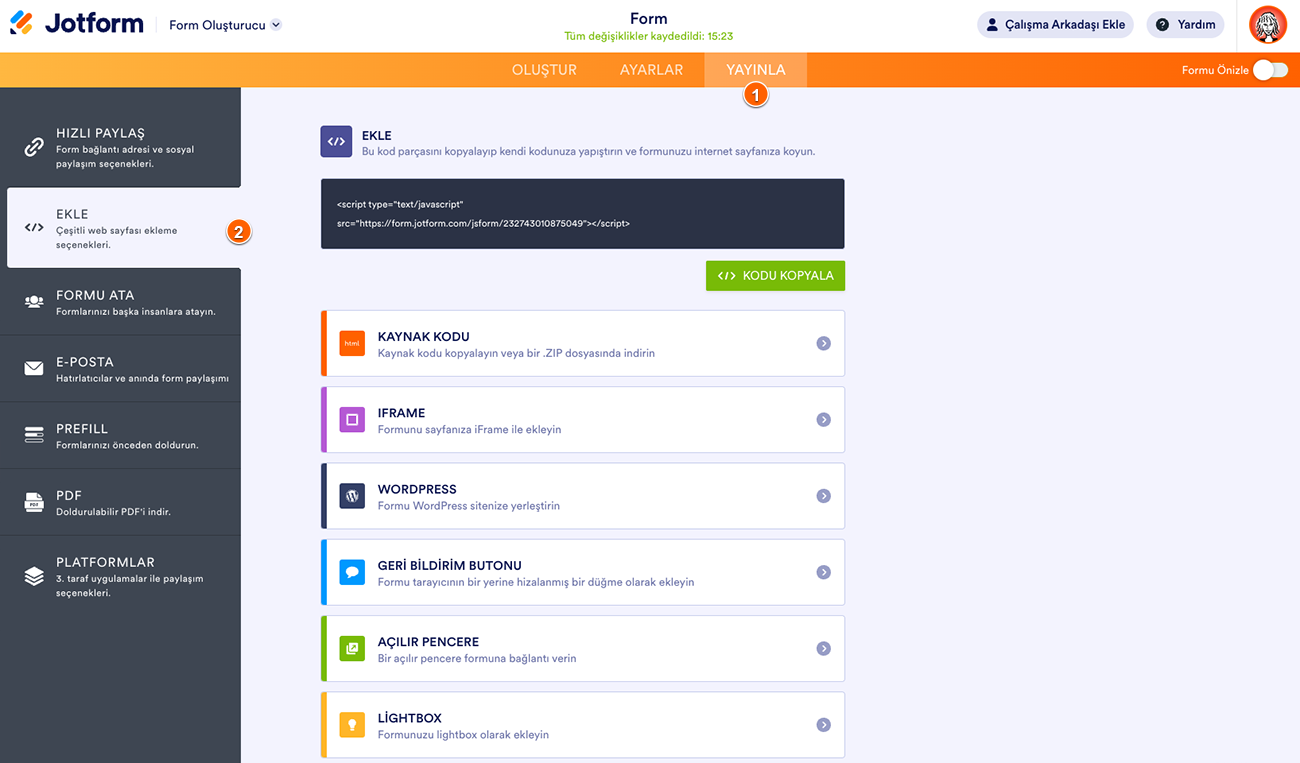 İlk Web Formunuzu Oluşturma Image-4