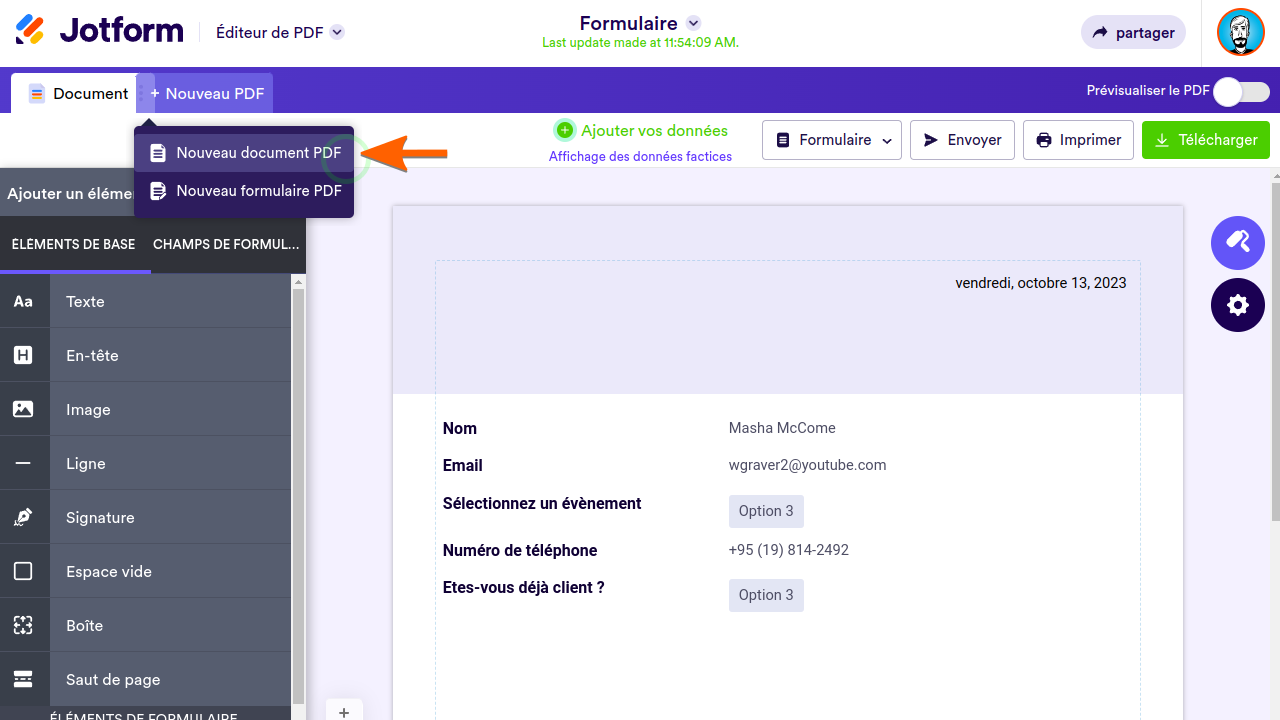 Comment envoyer différents documents PDF par email en fonction des réponses reçues Image-3