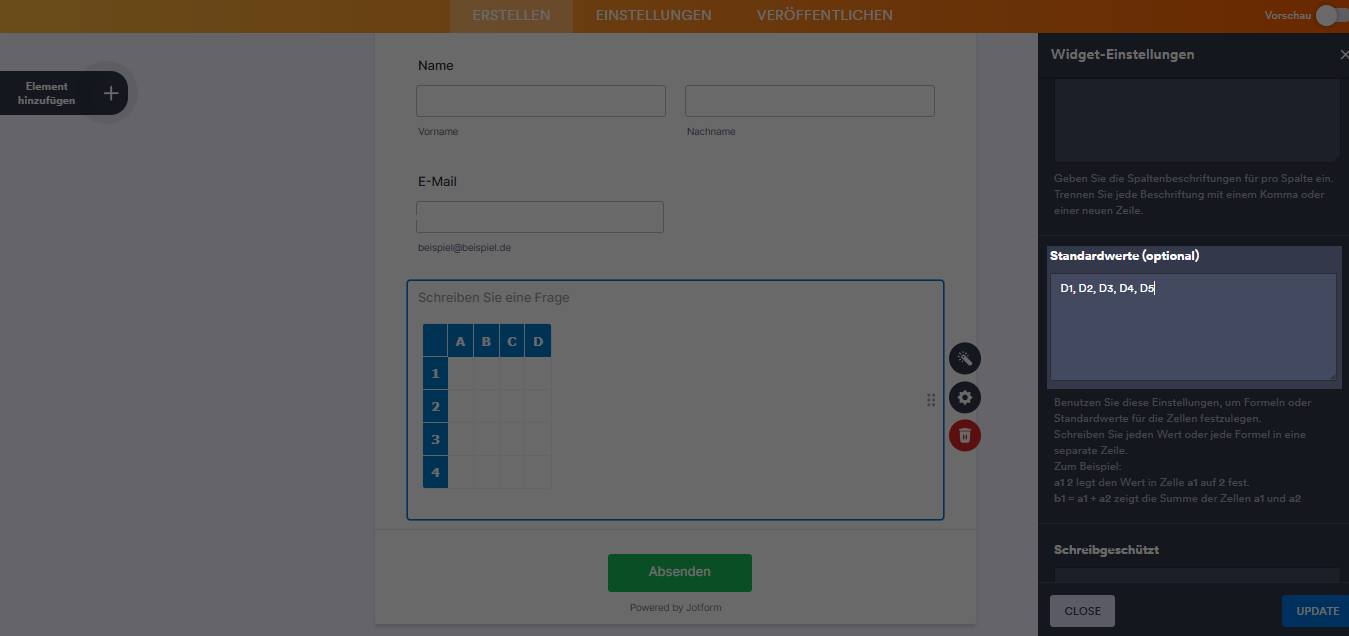 Wie Sie das Spreadsheet-Widget einrichten? Image-10