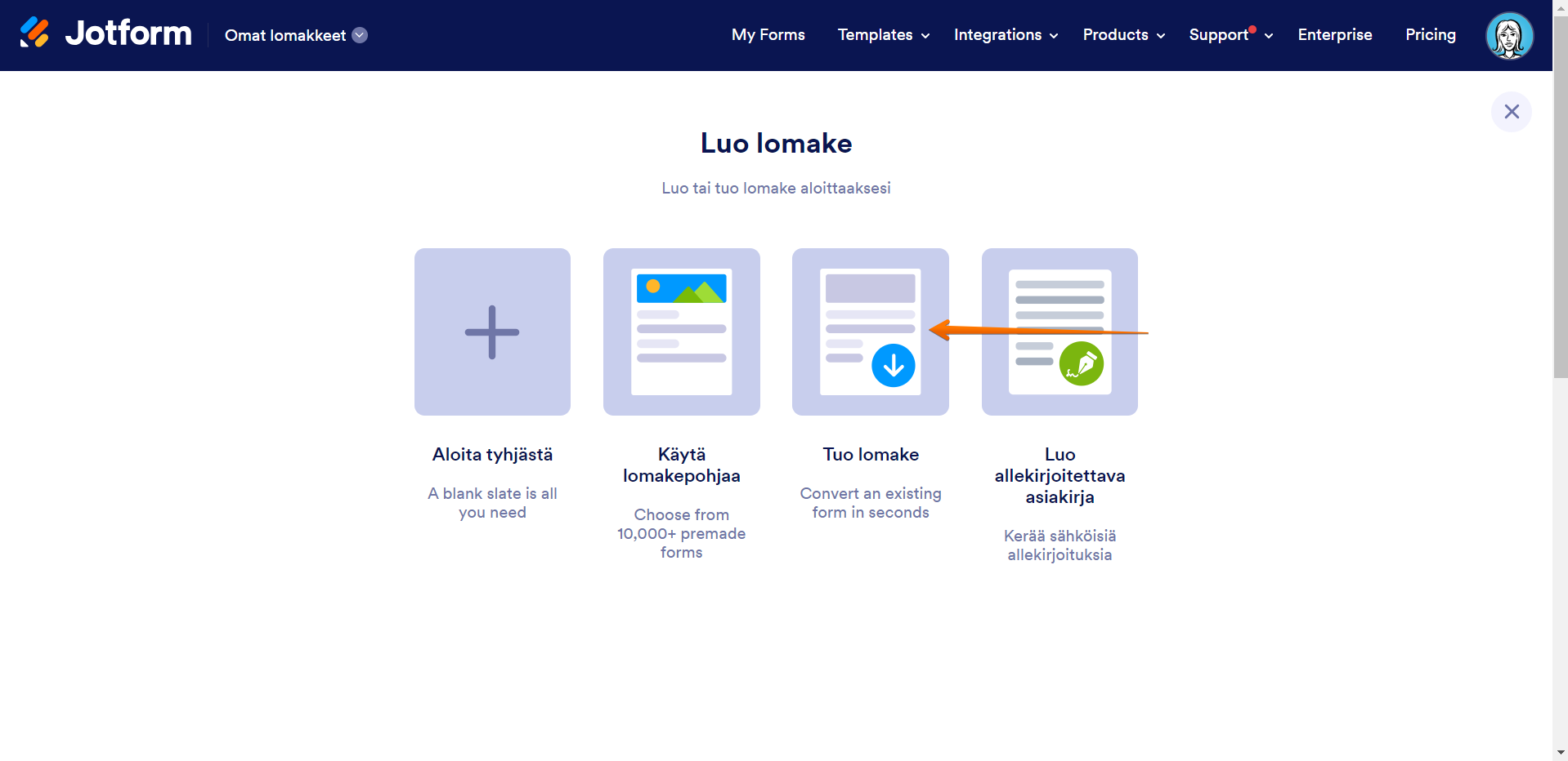 Miten kloonata olemassa oleva lomake URL-osoitteen avulla? Image-2