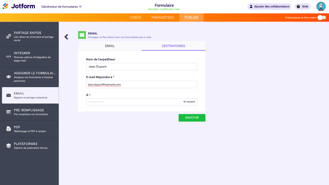 Comment envoyer un formulaire par email Image-3