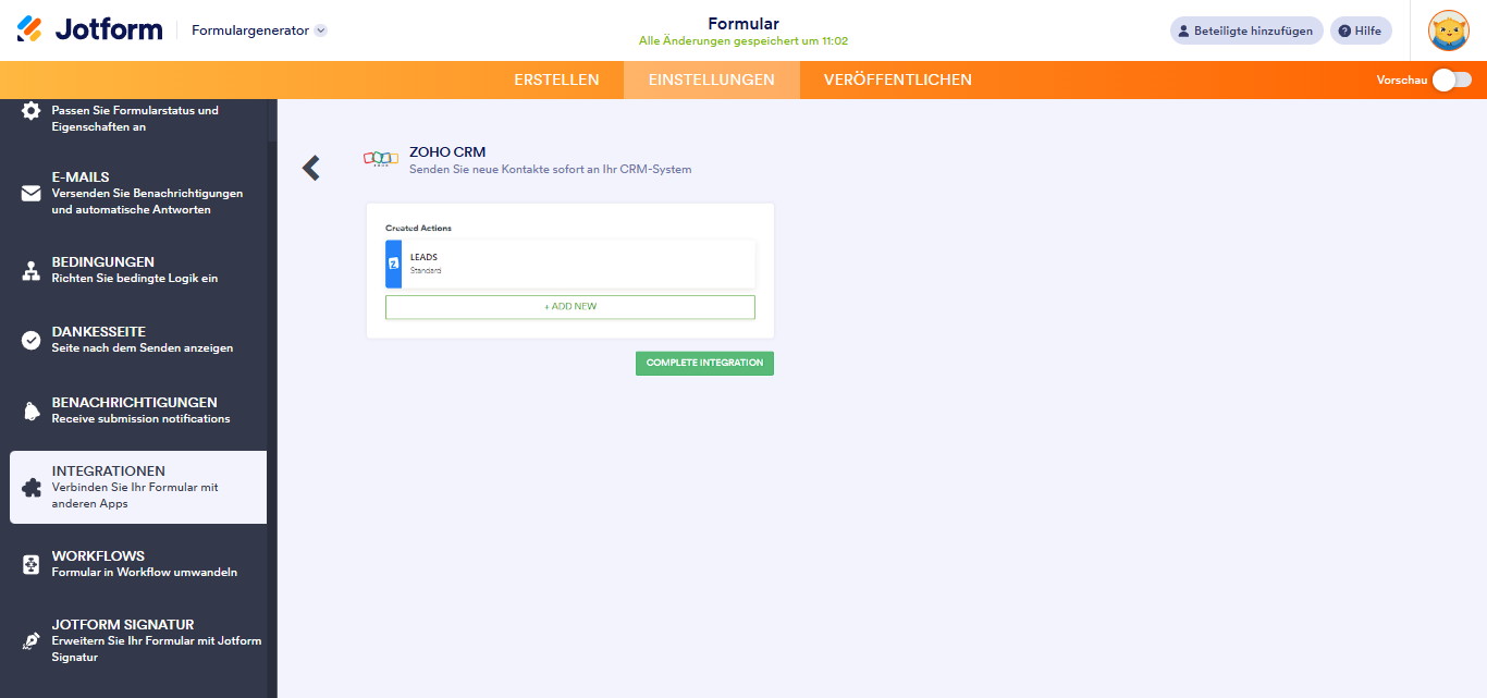 Wie Sie Jotform in Zoho CRM integrieren Image-5