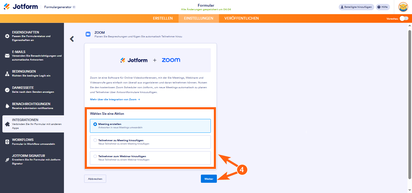 Wie Sie Jotform in Zoom integrieren Image-2