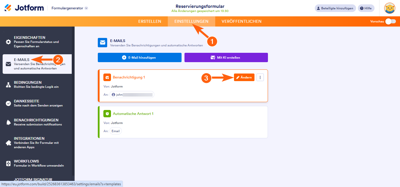 Hinzufügen eines Datums zu einer E-Mail-Benachrichtigung Image-1