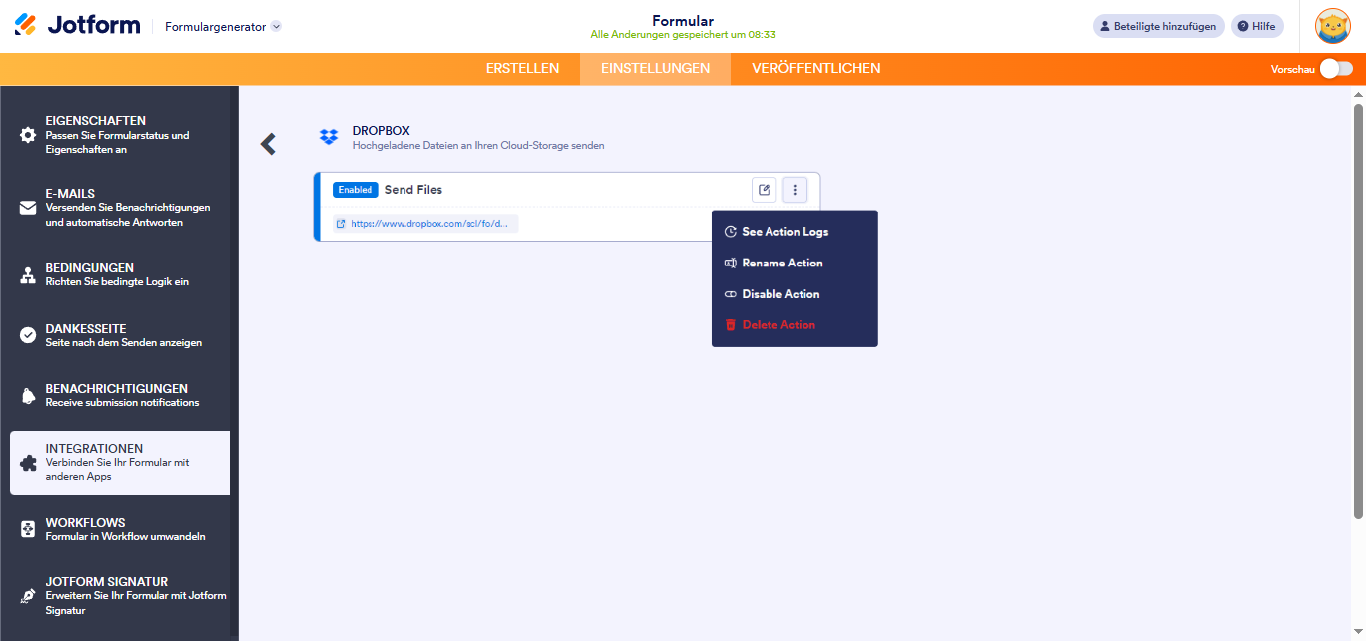 Mit Jotform zu Dropbox hochladen Image-6