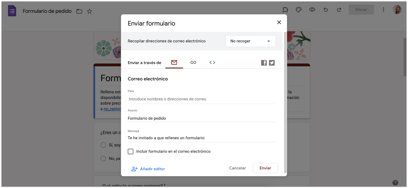 Cómo crear un pedido de compra en Google Forms Image-6