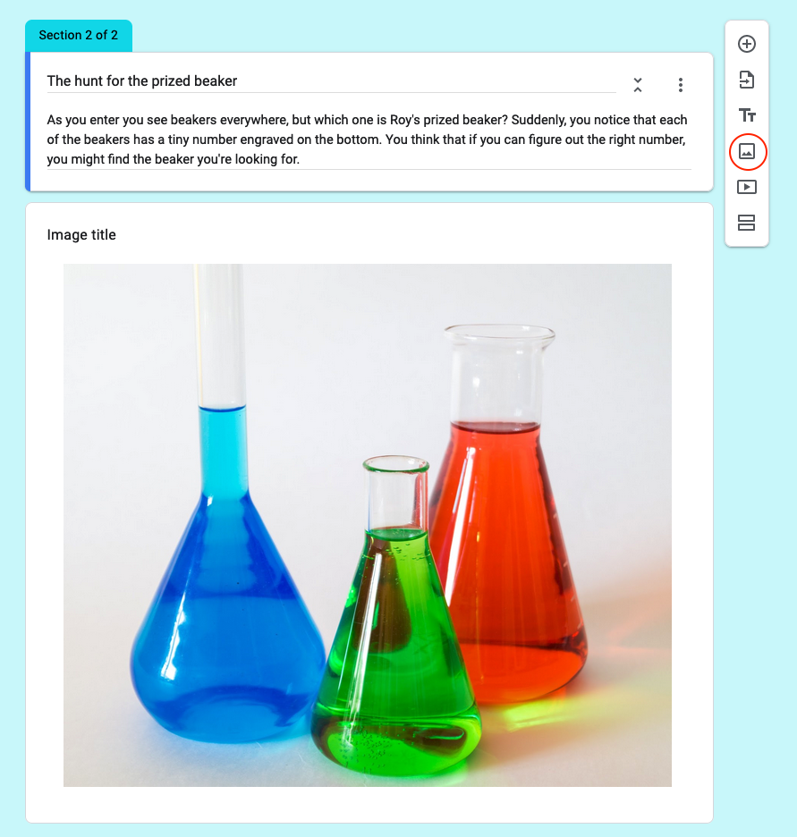 Menambahkan Gambar di Google Forms