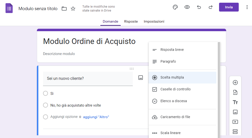 Come creare un ordine di acquisto in Google Forms Image-3