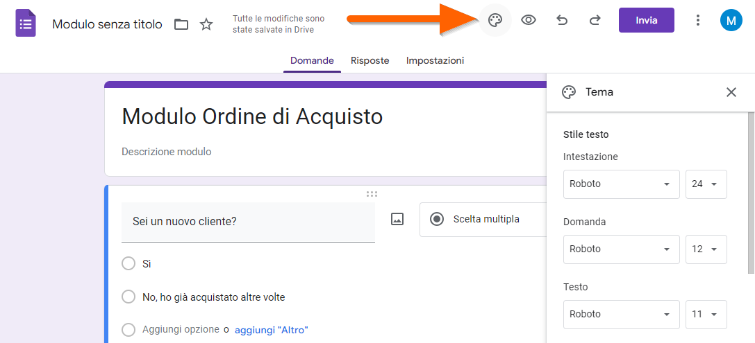 Come creare un ordine di acquisto in Google Forms Image-4