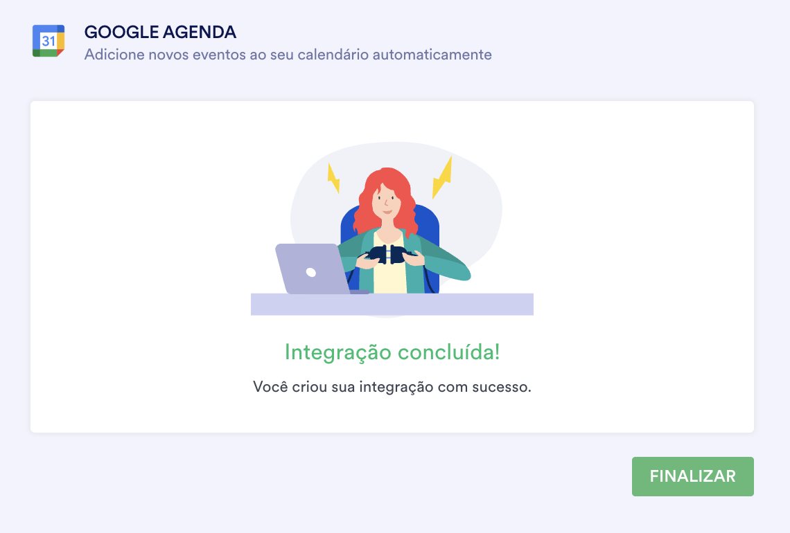Integração Jotform ao Google Agenda