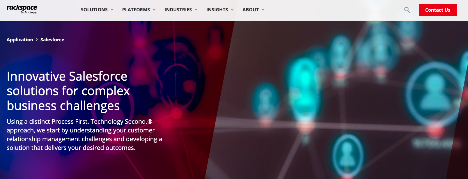 Rackspace Salesforce Landing Page