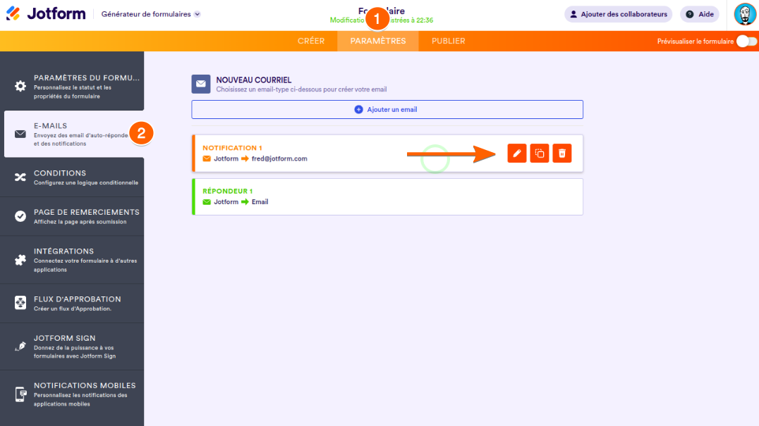 Comment inclure les soumissions en tant que pièce jointe PDF dans les notifications email Image-1