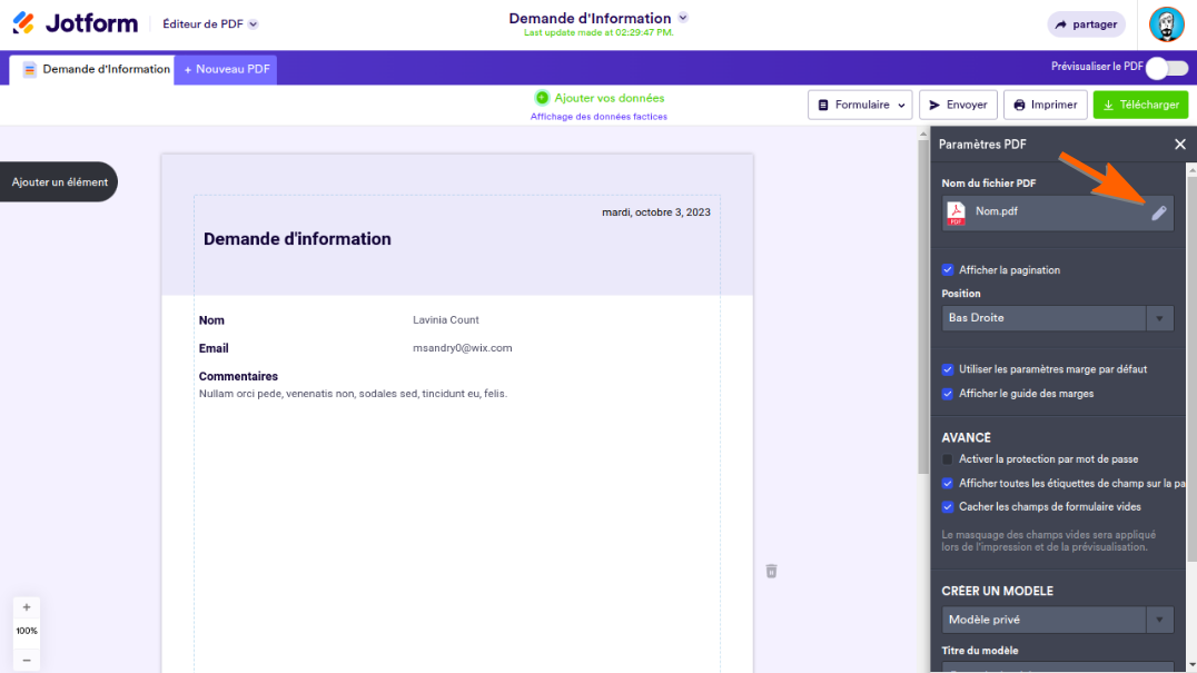 Comment donner un nom personnalisé à un document PDF avec l'éditeur de PDF Image-3