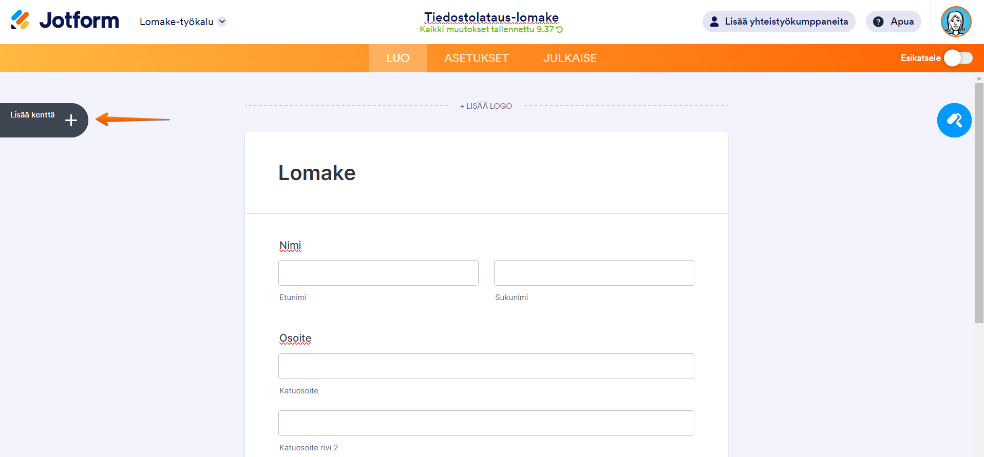 Miten luoda tiedostonlataus-lomake Image-1