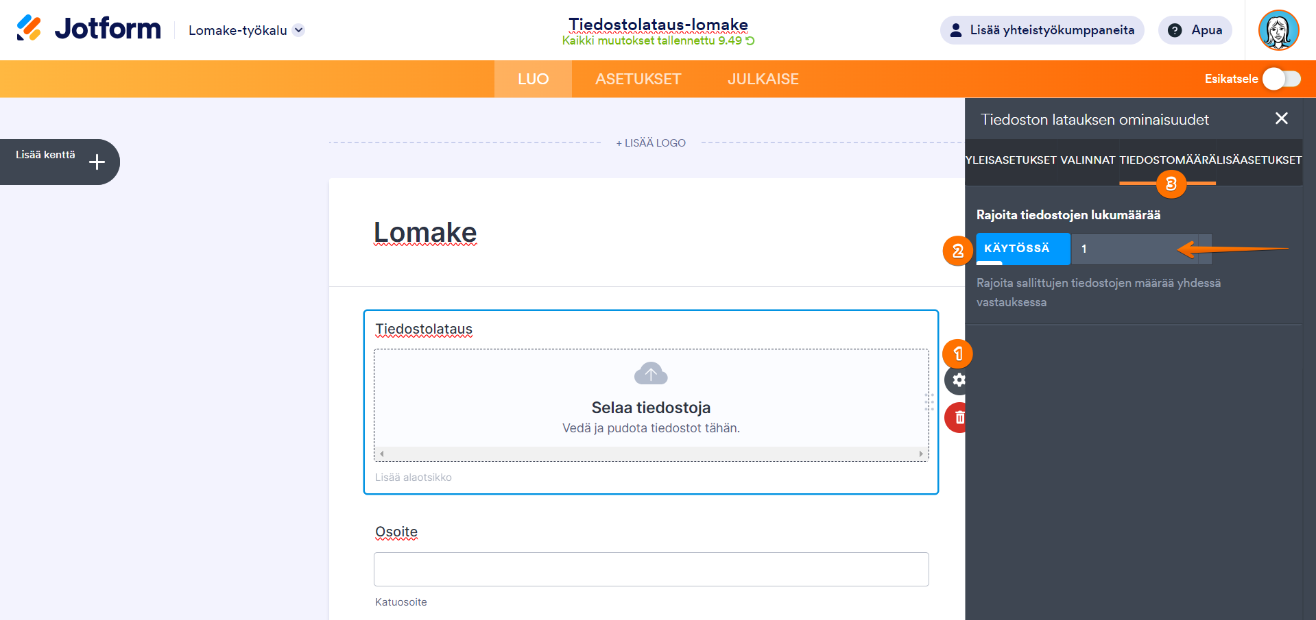 Miten luoda tiedostonlataus-lomake Image-5
