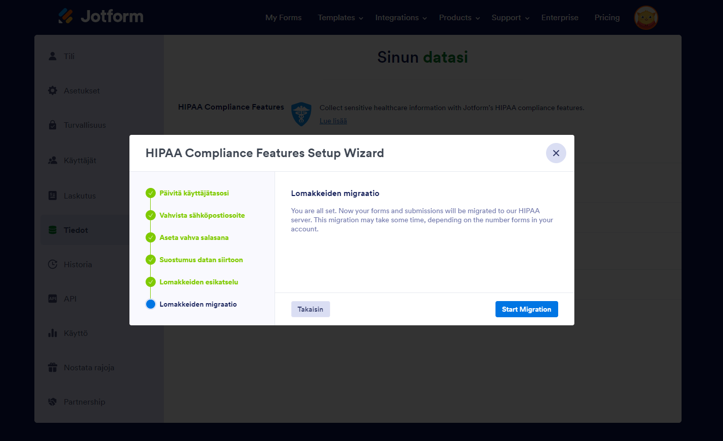 Miten päivittää HIPAA-yhteensopivuuteen? Image-6