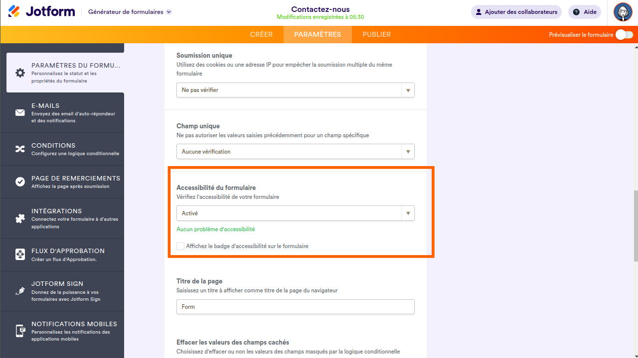 Comment puis-je rendre mes formulaires accessibles ? Image-2