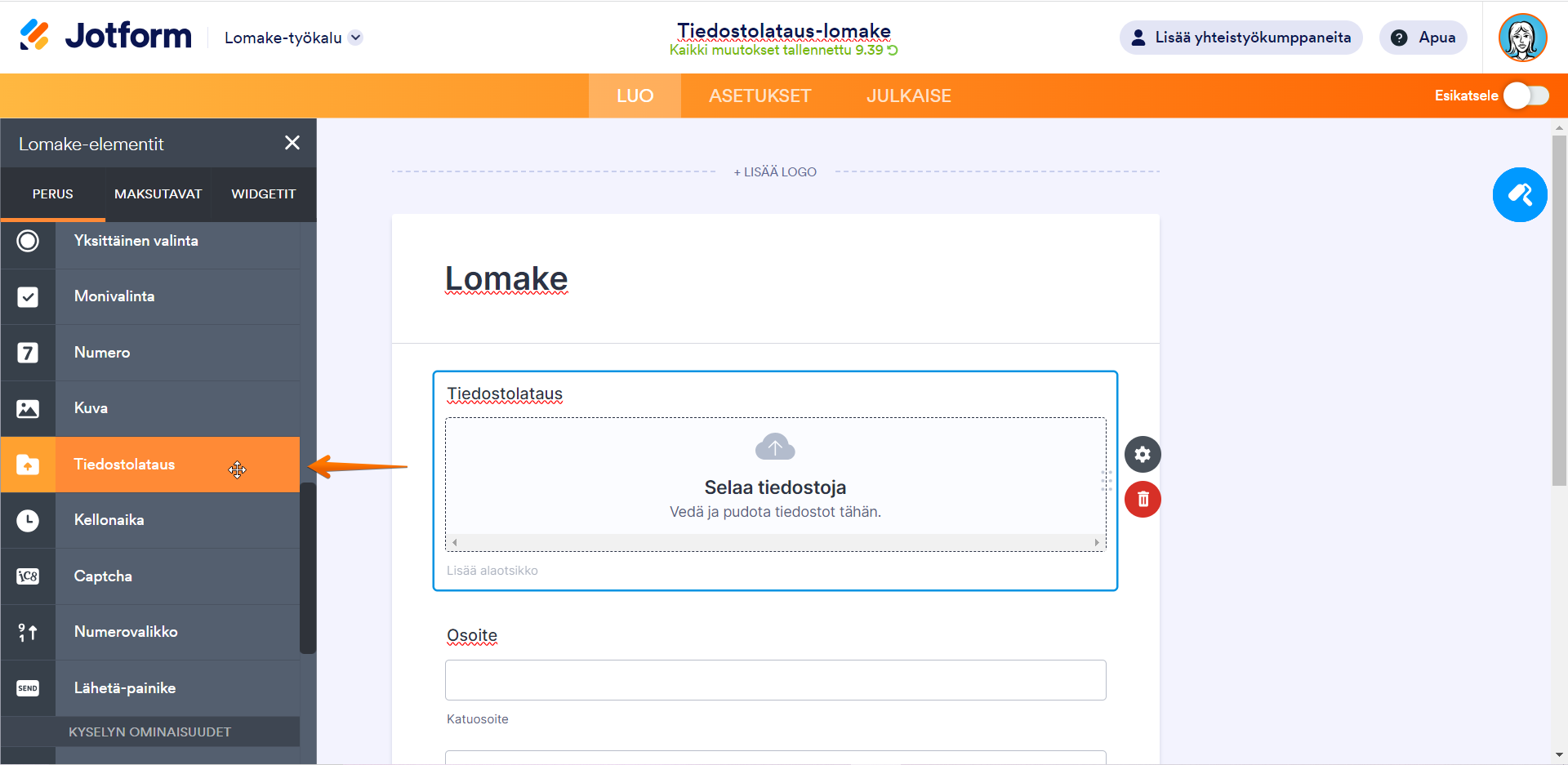 Miten luoda tiedostonlataus-lomake Image-2