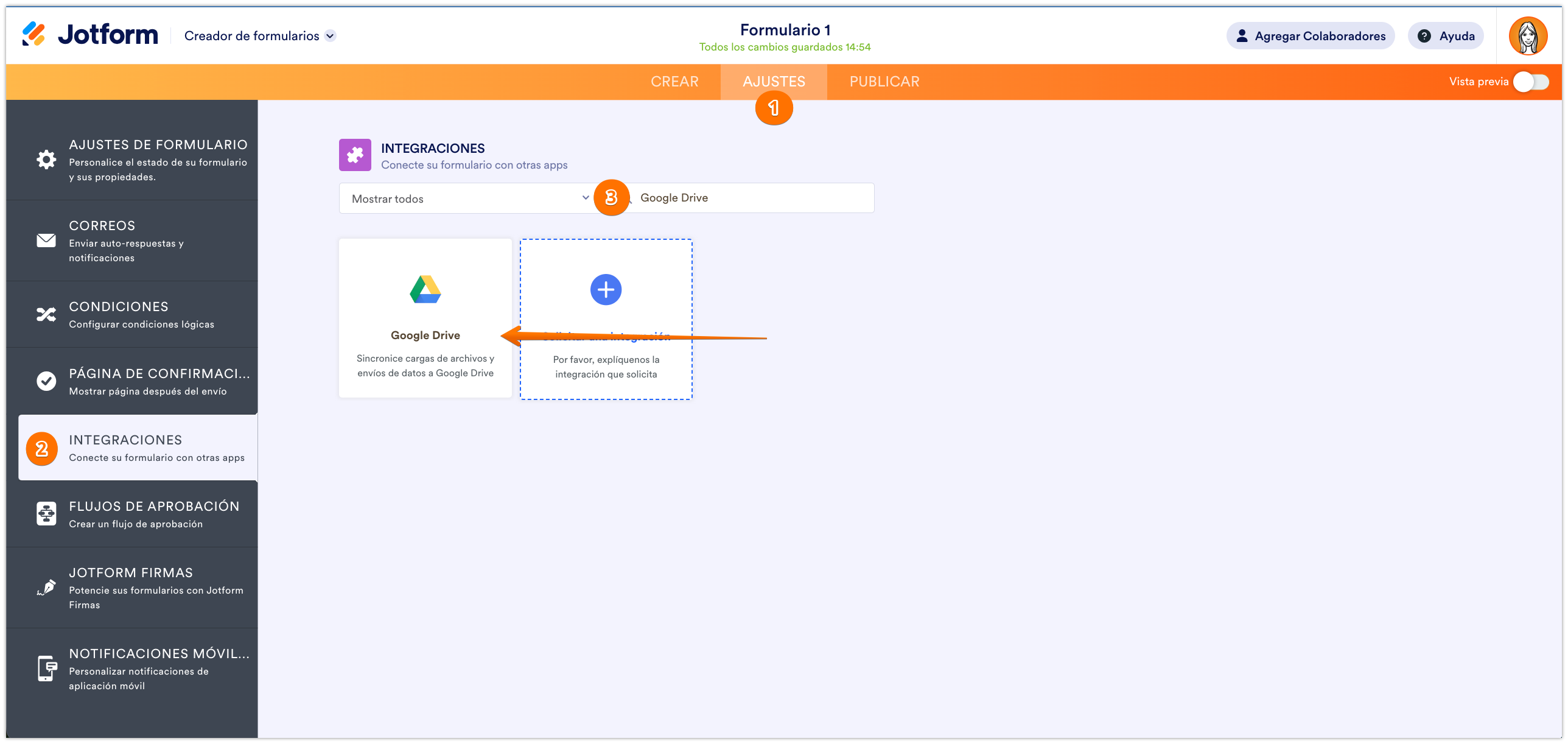 Cómo integrar el formulario en Google Drive Image-1