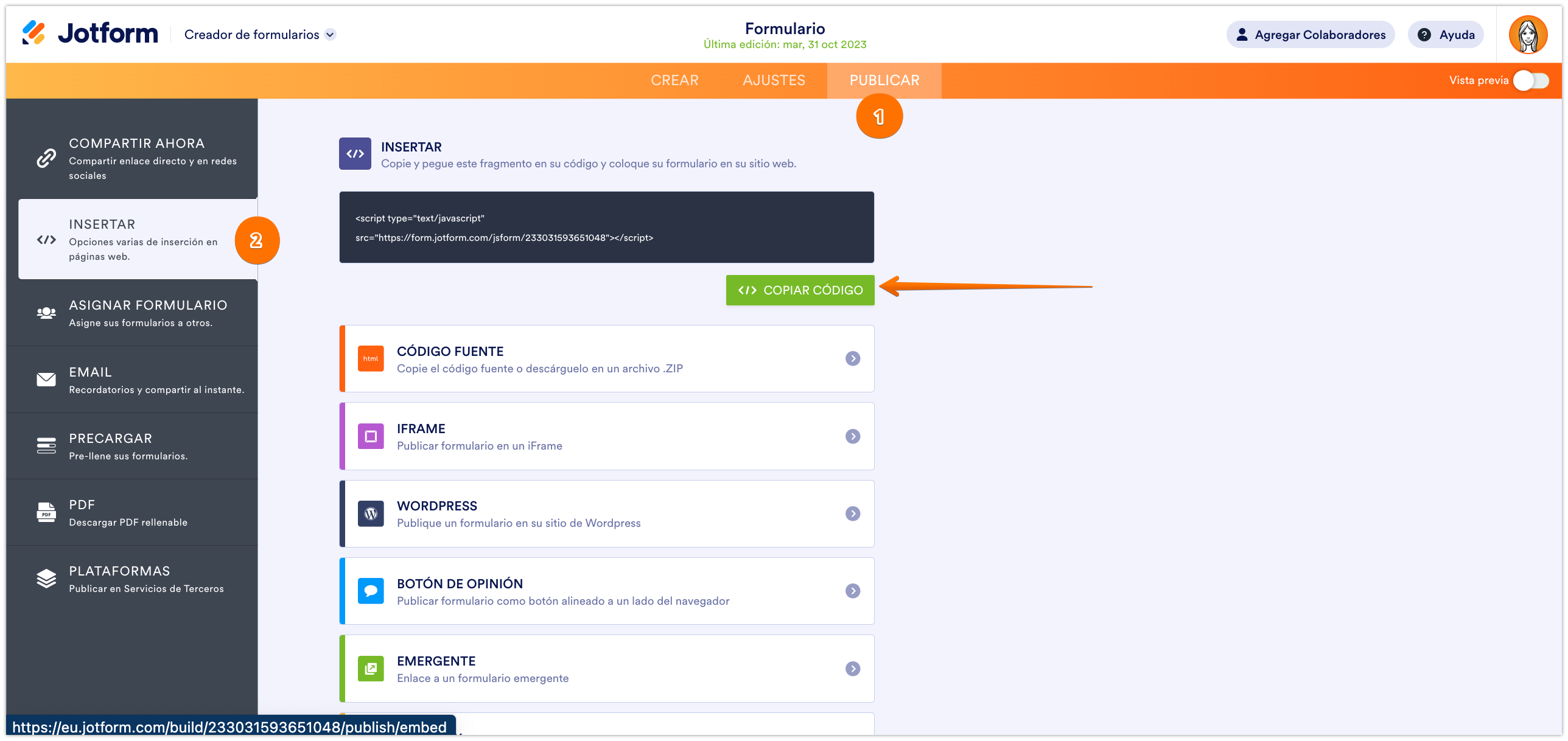 Cómo insertar un formulario a una página web Image-1