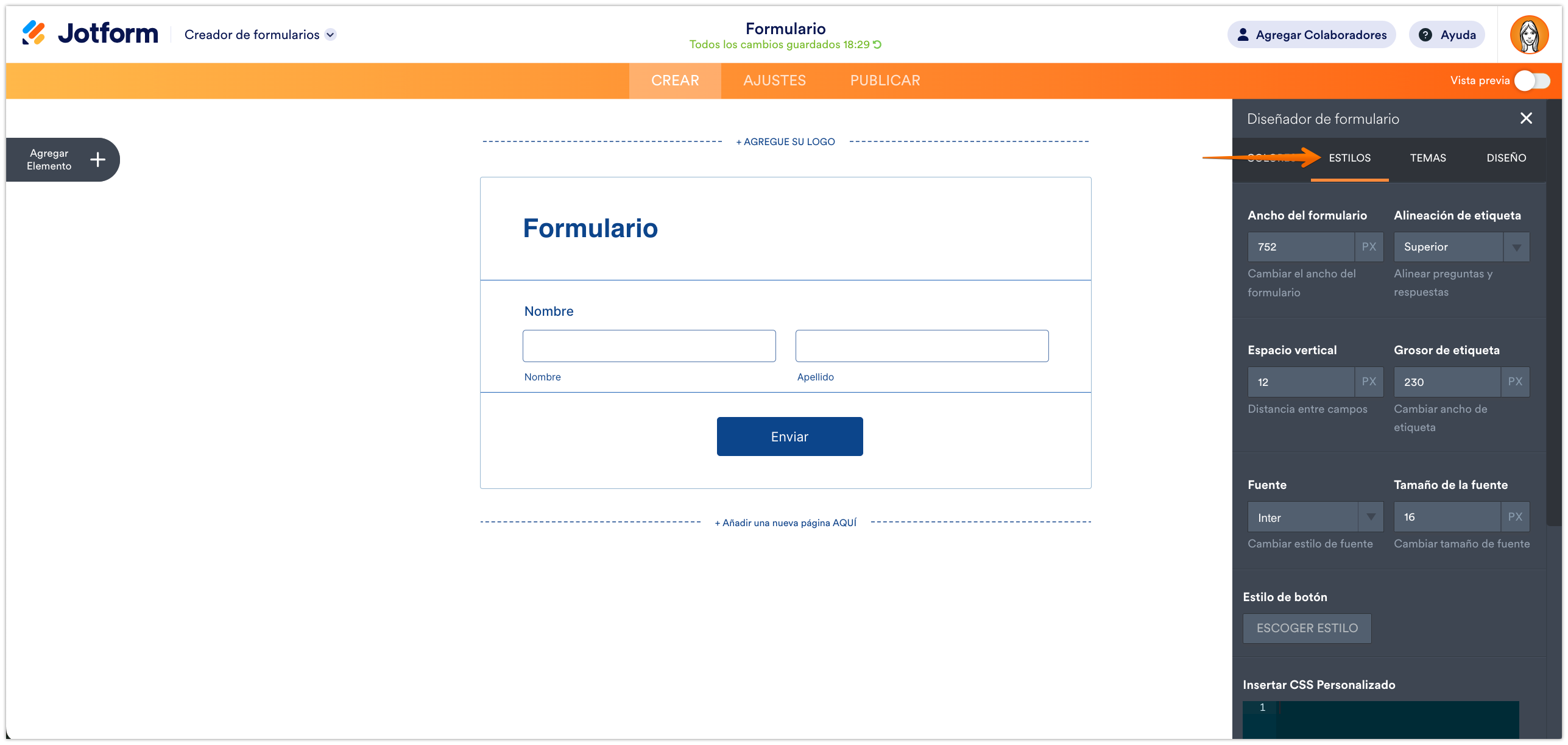 Cómo utilizar las tipografías de Google y tipografías personalizadas en Jotform Image-2