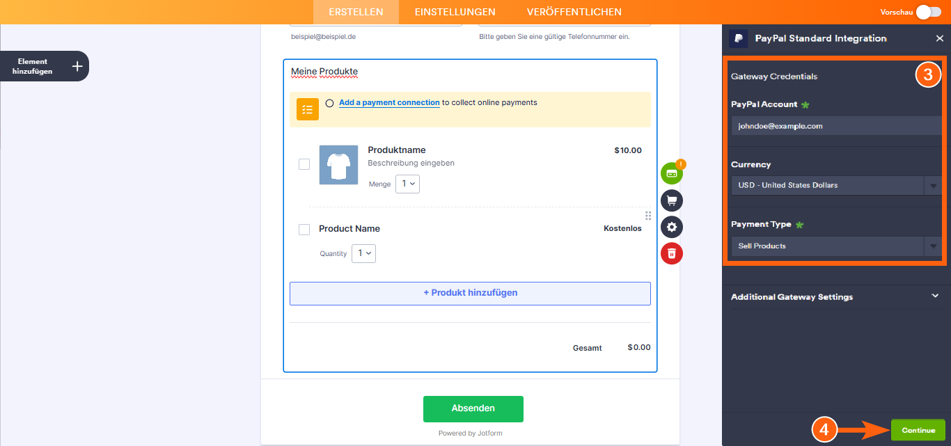 Wie Sie PayPal Personal mit Jotform integrieren Image-3