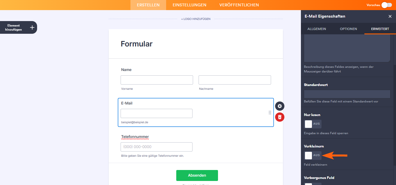 Wie Sie Formularelemente in Jotform positionieren Image-1