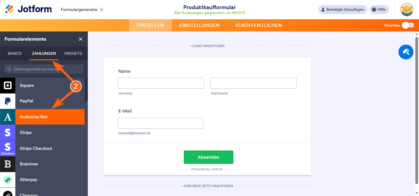 Wie Sie Authorize