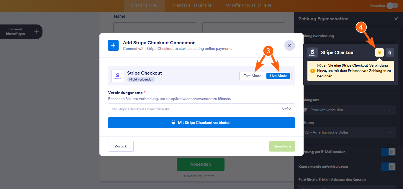 Wie Sie Stripe Checkout mit Jotform integrieren können Image-3