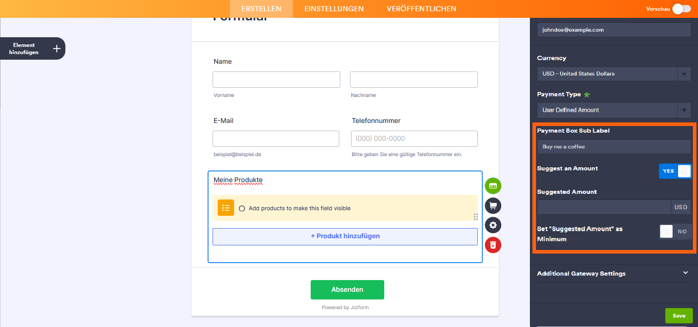 Wie Sie PayPal Personal mit Jotform integrieren Image-4