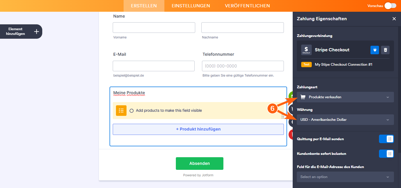 Wie Sie Stripe Checkout mit Jotform integrieren können Image-5