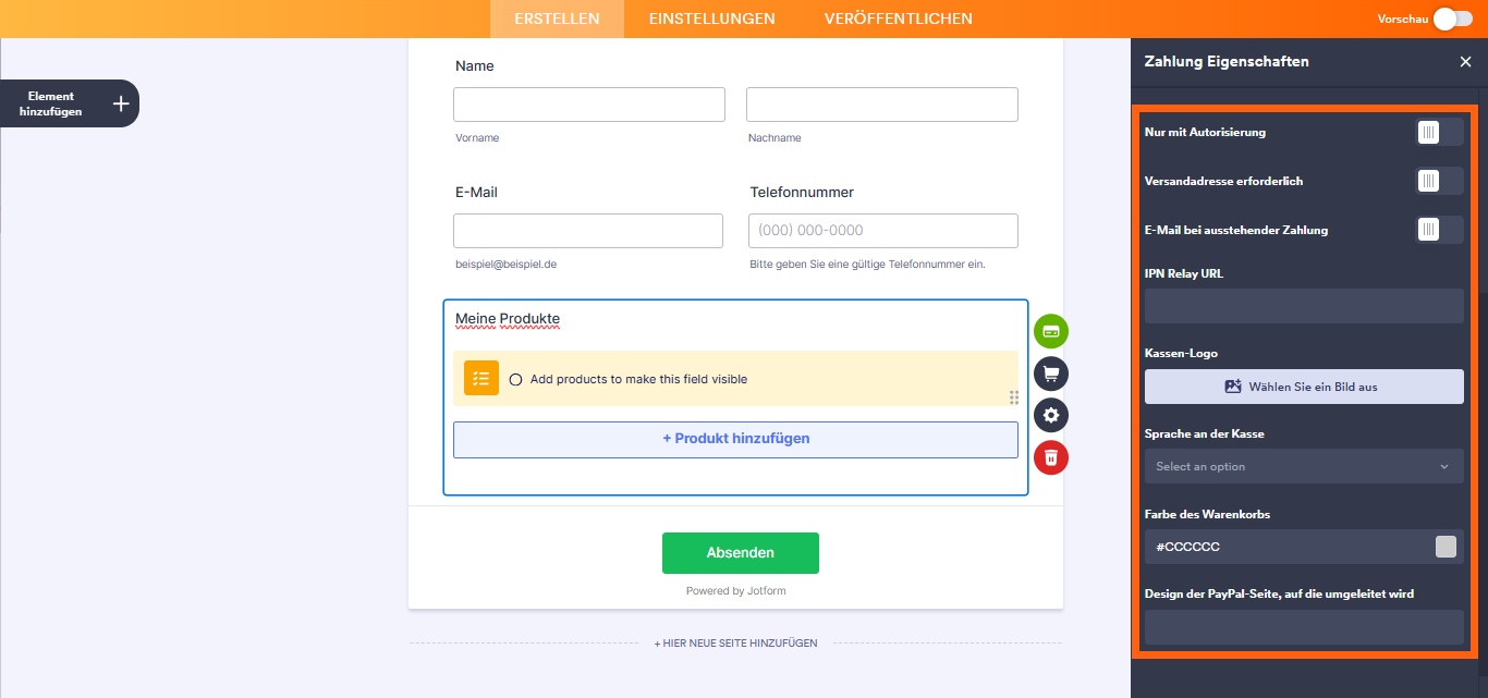 Wie Sie PayPal Personal mit Jotform integrieren Image-16