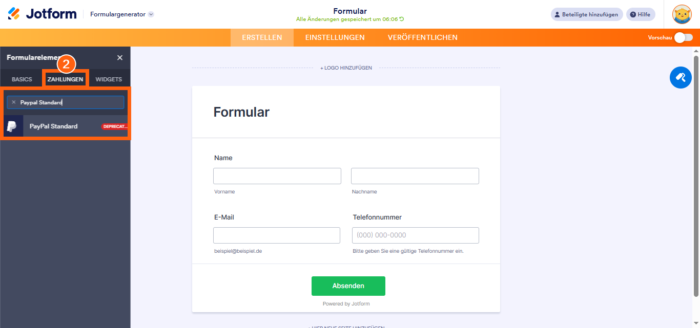 Wie Sie PayPal Personal mit Jotform integrieren Image-2