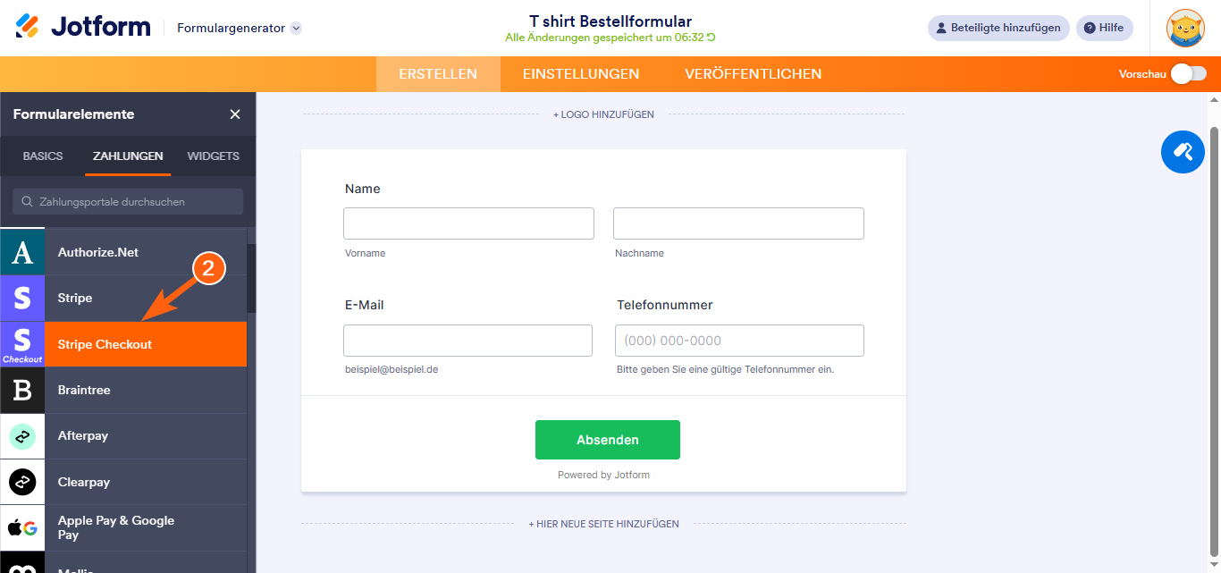 Wie Sie Stripe Checkout mit Jotform integrieren können Image-2