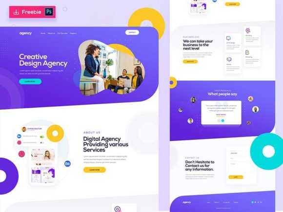 100 Free PSD Website Templates of 2015 Image-15