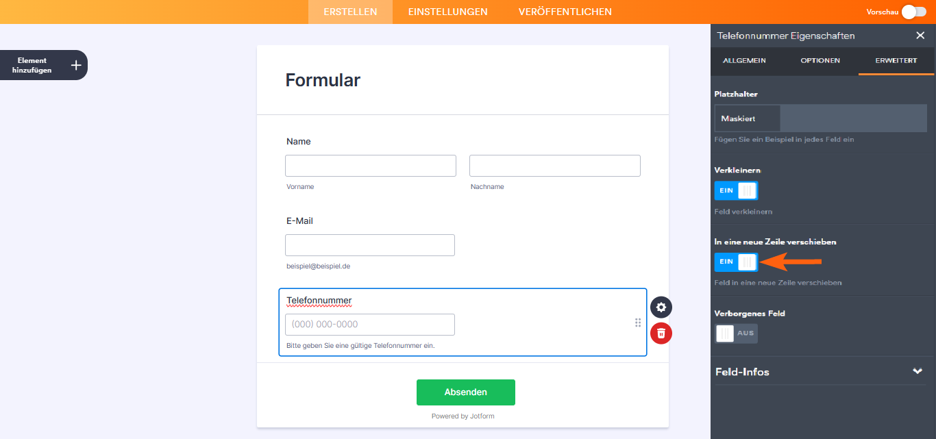 Wie Sie Formularelemente in Jotform positionieren Image-2