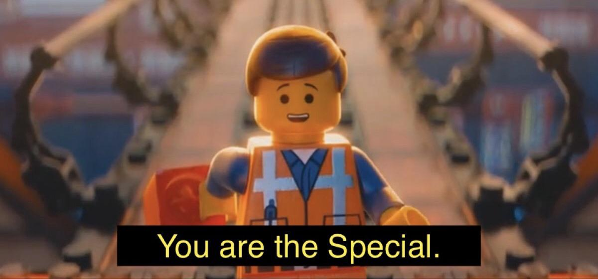 Photo Displaying "You are the Special