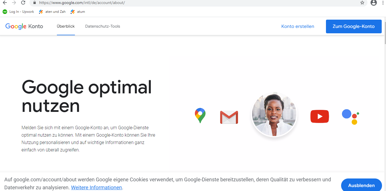 Übersicht über das Google-Konto