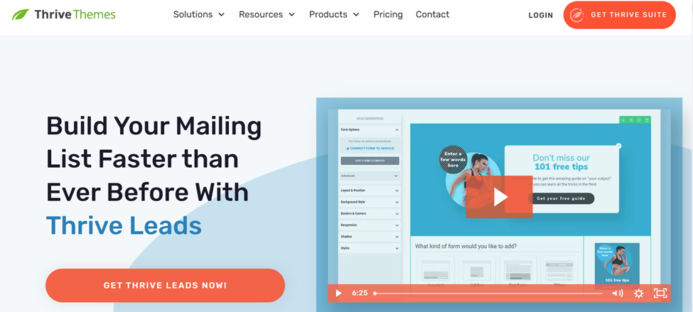 ThriveThemes Plug-in Landing Page
