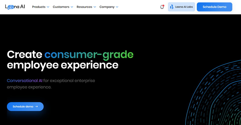 Leena AI Landing Page 